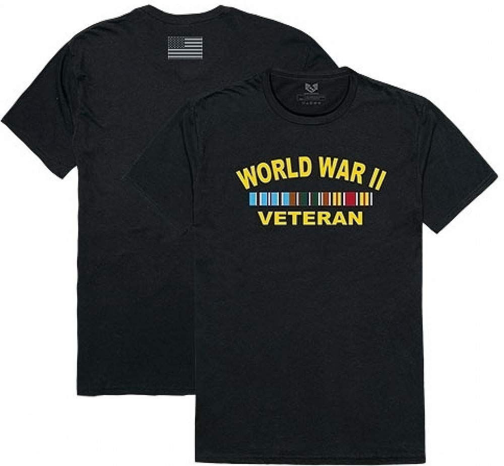 Relaxed Graphic T's,WW II Vet,Black, M
