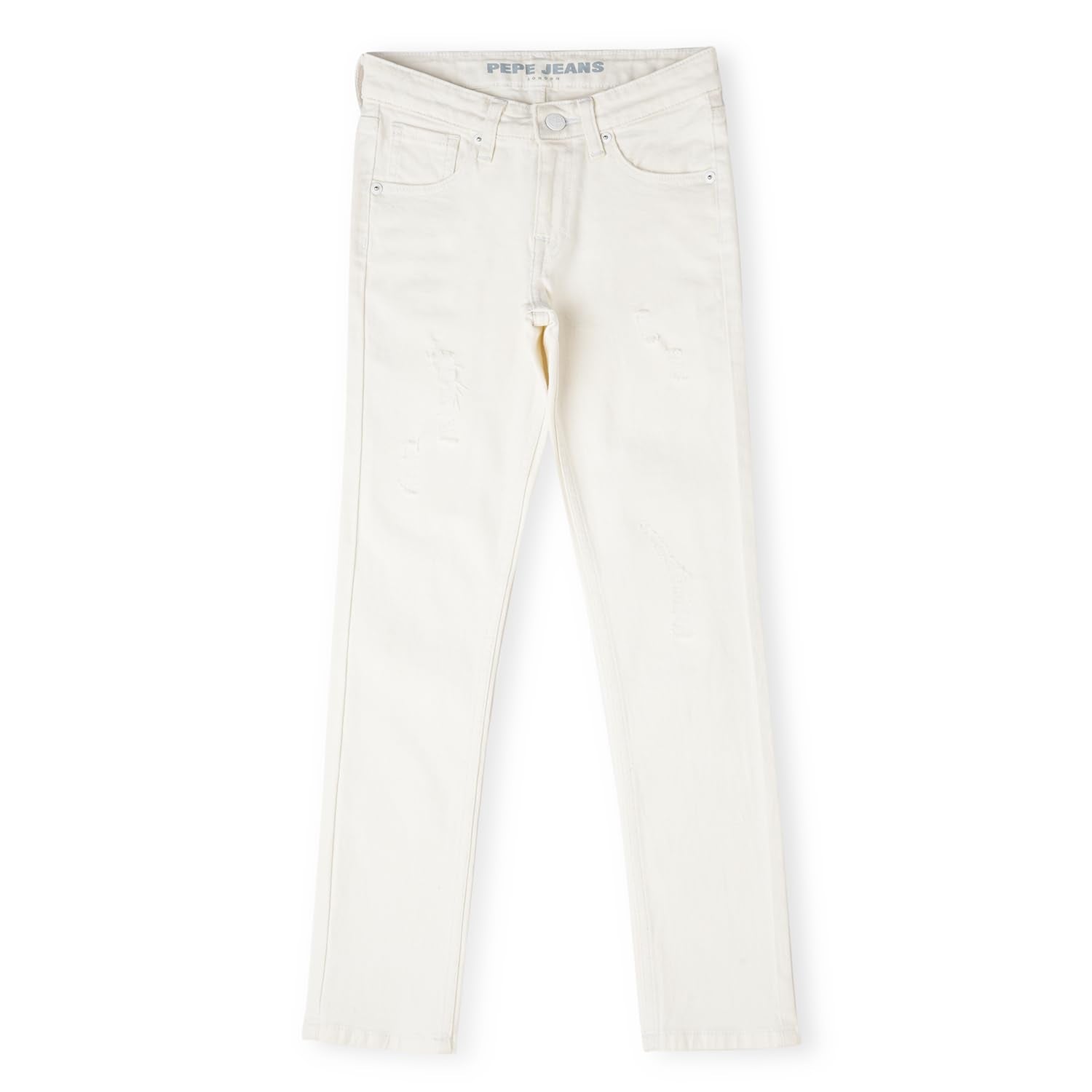 Pepe Jeans BoyS Slim Jeans (Pb202072B79_White Worn
