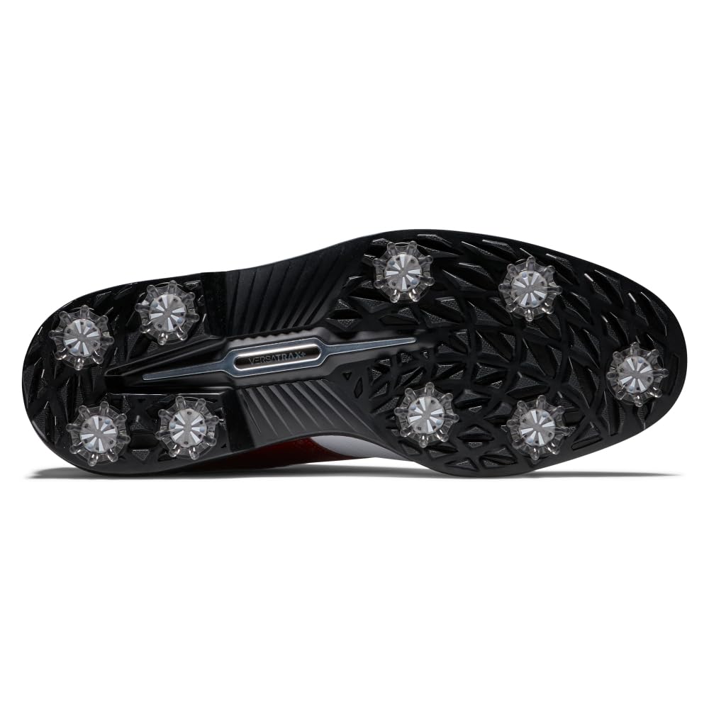 FootJoy Men's Premiere Series-Wilcox Golf Shoe, Red/White/Blue Patent, 9.5