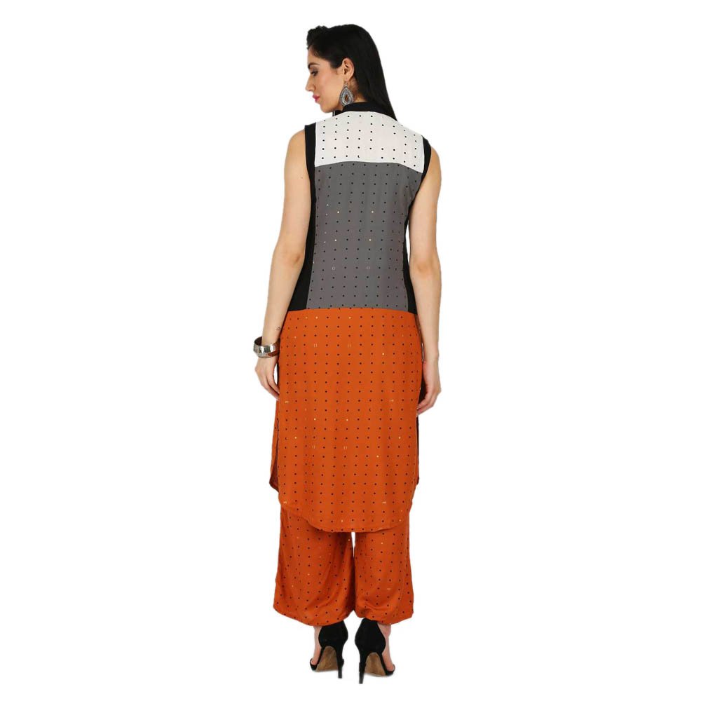 W For Woman Straight Kurta (17Fe16532-58727_14_Brown)