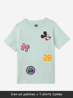 The Souled Store Mickey Mouse: Team Mickey Regular Fit Graphic Printed Half Sleeve Boys Cotton T-Shirts