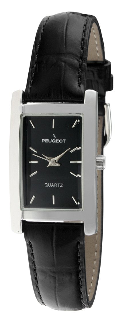 Peugeot Women Rectangular H Shape Wrist Watch with Matching Wrist Strap