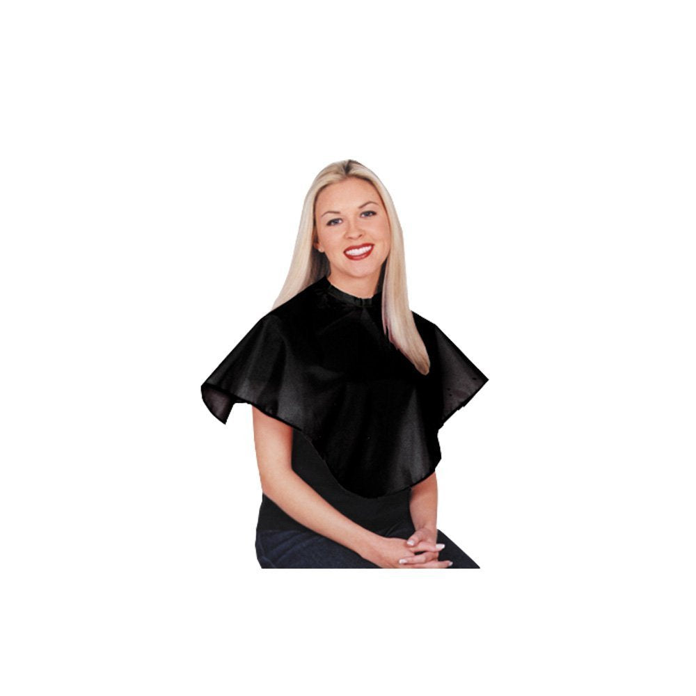 Nylon Comb-Out Cape - Black by Scalpmaster for Unisex - 1 Pc Apron