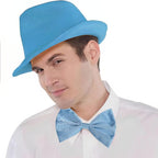 Vibrant Light Blue Bow Tie - 3.25 x 6, 1 Count - Premium Quality Fabric, Adjustable & Stylish - Perfect for Events & Photoshoots