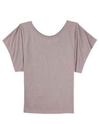 Ladies Flowy Draped Sleeve Dolman T-Shirt - BLAcK - S(D0102H7WHQX)