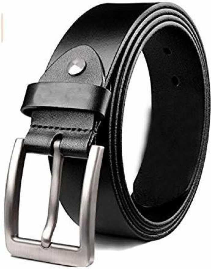 Men Evening, Party, Formal, Casual Black Genuine Leather Belt ()_1122 36