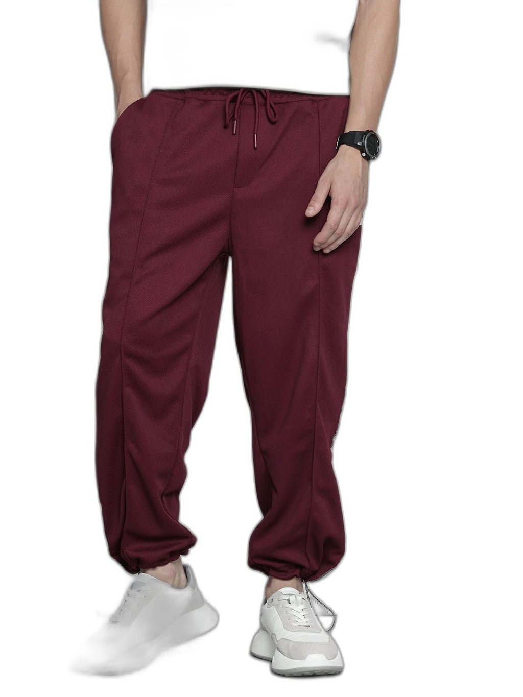 The Indian Garage Co Mens Relaxed Fit Printed Wide Leg Sweater