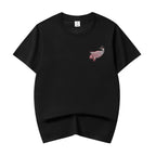 ET520 Red Koi Wave Rider Embroidered Tee
