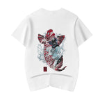 ET520 Red Koi Wave Rider Embroidered Tee