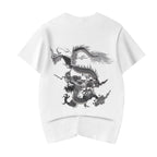 ET521 Grey Dragon Embroidered Tee