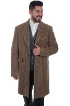HERRINGBONE PILE FROCK COAT