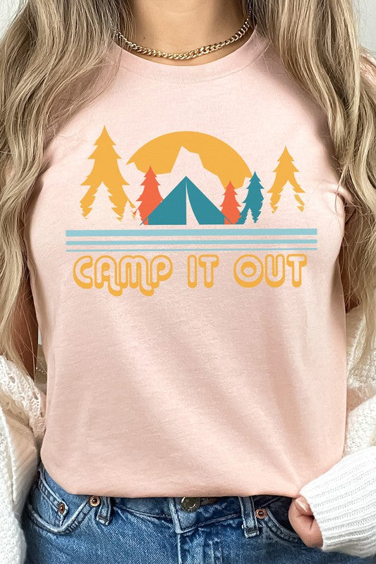 Camp It Out Tents in Forest Summer Graphic Tee T-Shirt
