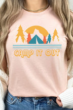 Camp It Out Tents in Forest Summer Graphic Tee T-Shirt