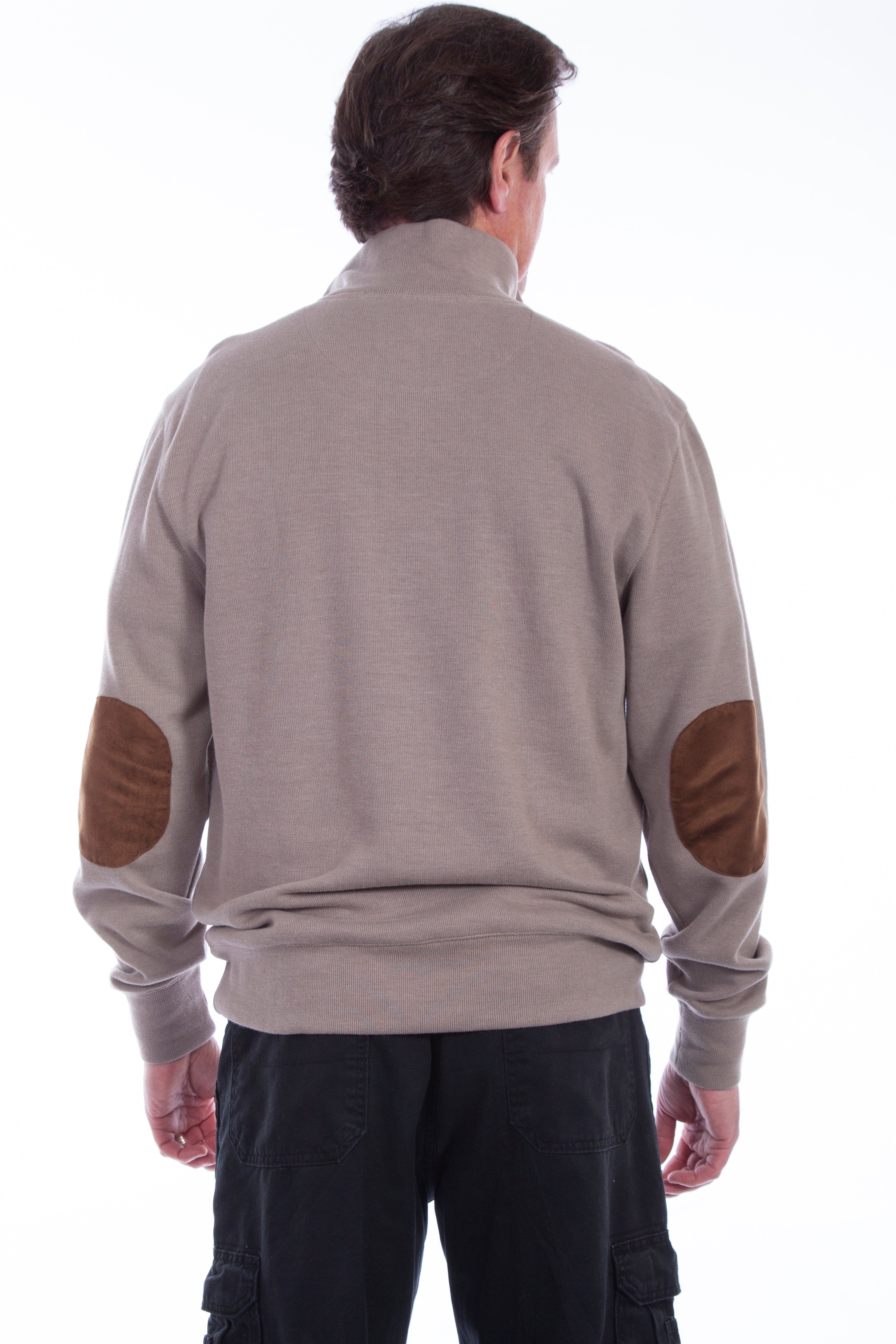 PULLOVER QUARTER ZIP/BUTTON SWEATER