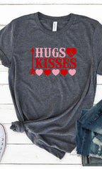 Hugs and Kisses Graphic Tee T-Shirt PLUS
