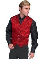 SILK FLOR SINGLE BREASTED VEST