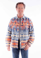 AZTEC PATTERN SHIRT-JACKET