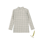 The Printed Turtleneck - Sage Check