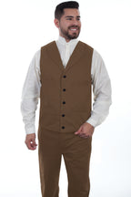 HERRINGBONE UNLINED VEST