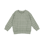 The Printed Sweatshirt - Sage Check