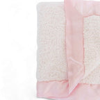 Classic Satin Border Blanket - Pink