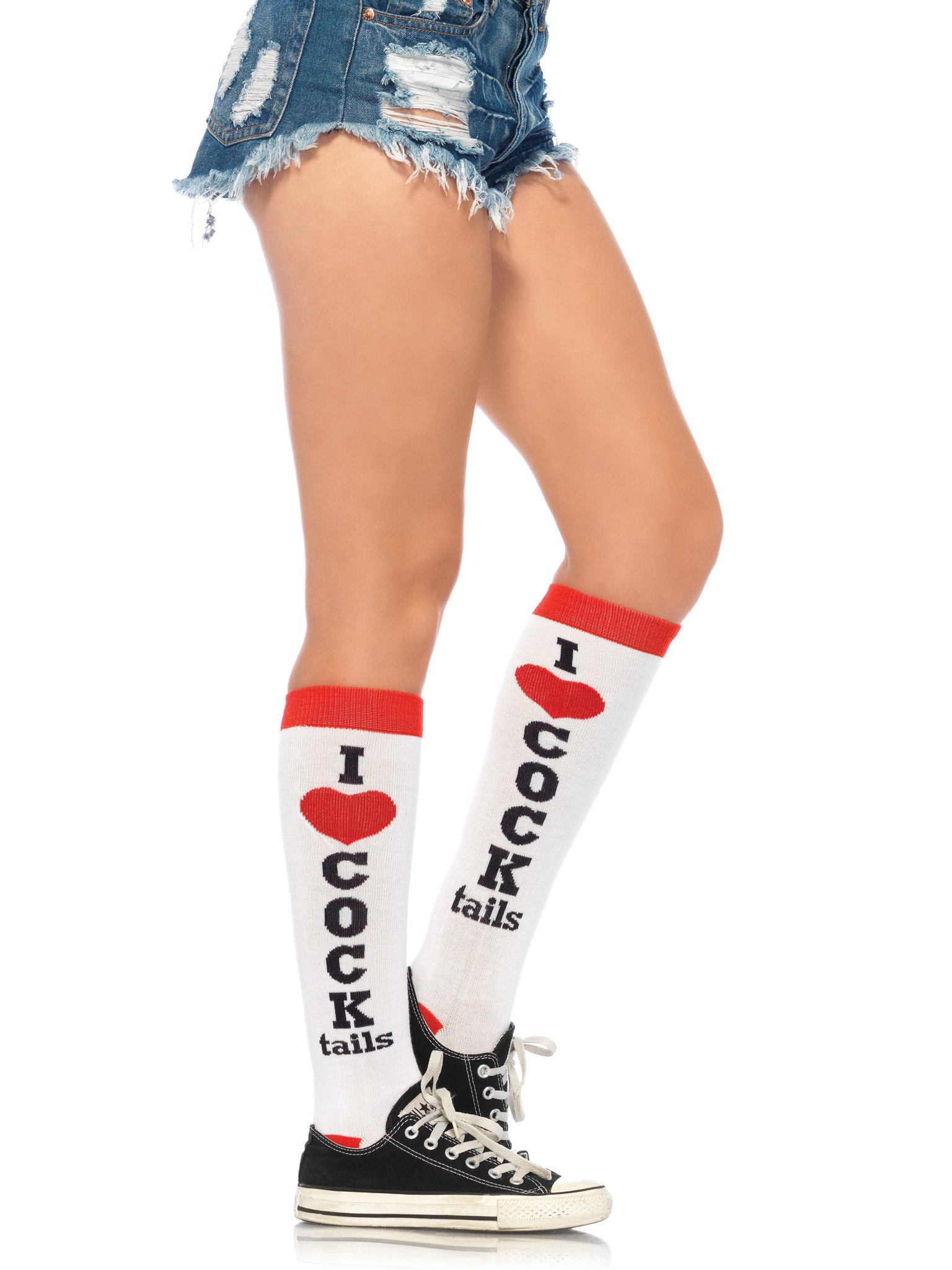 Cocktails acrylic knee socks O
