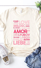 Love Languages Graphic Tee PLUS
