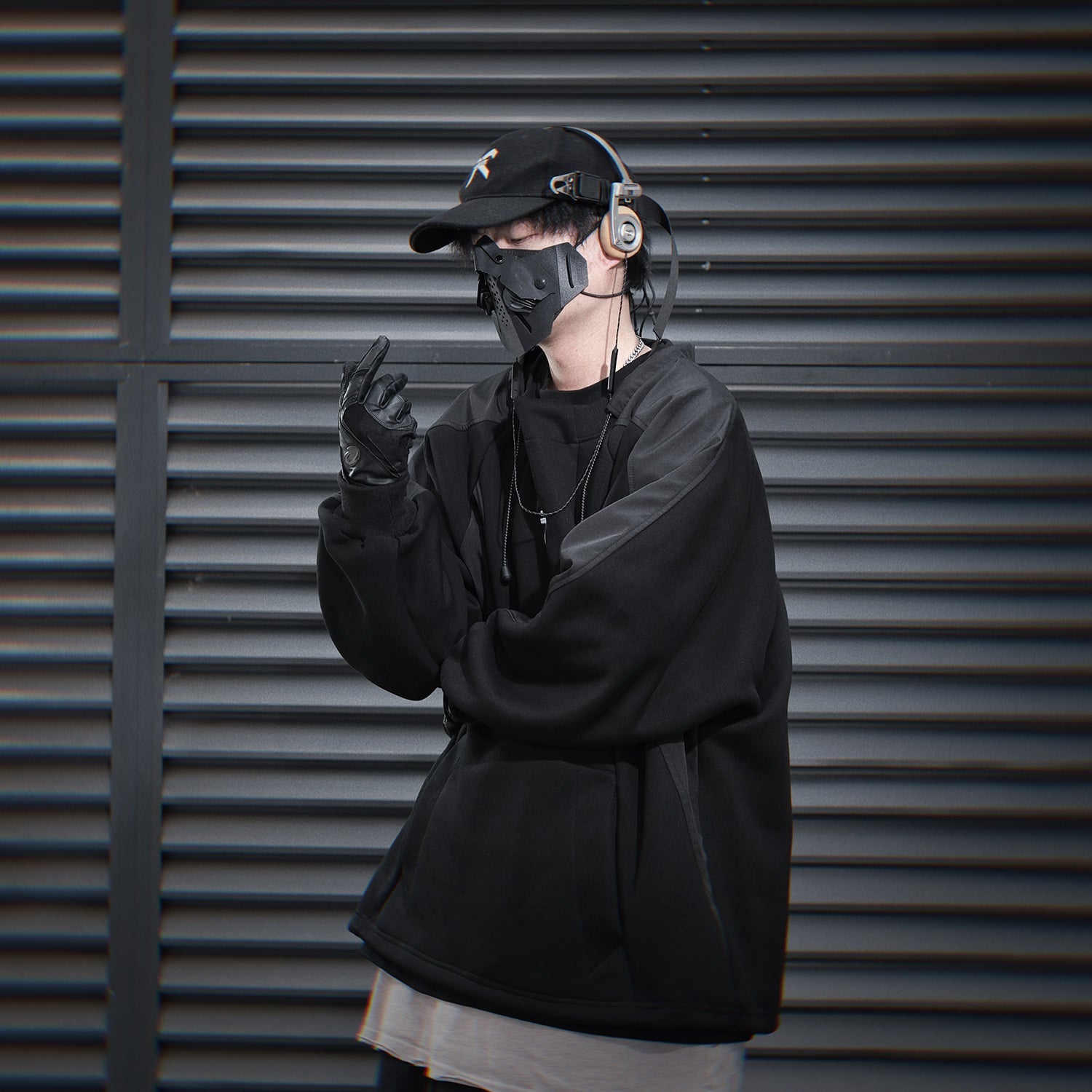 HiH55 Patchwork I-Tech Crewneck