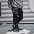 IBP442 Matte Black Cargo Joggers