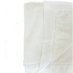 Luxury Satin Border Blanket - Ivory