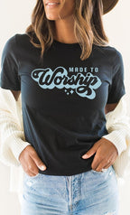 Made To Worship Spring Star Easter Graphic Tee T-Shirt