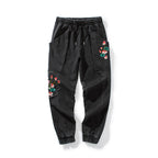 KH7121 Flowers Embroidery Joggers