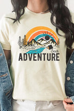 Seek Adventure Forest Mountain Camp Graphic Tee T-Shirt