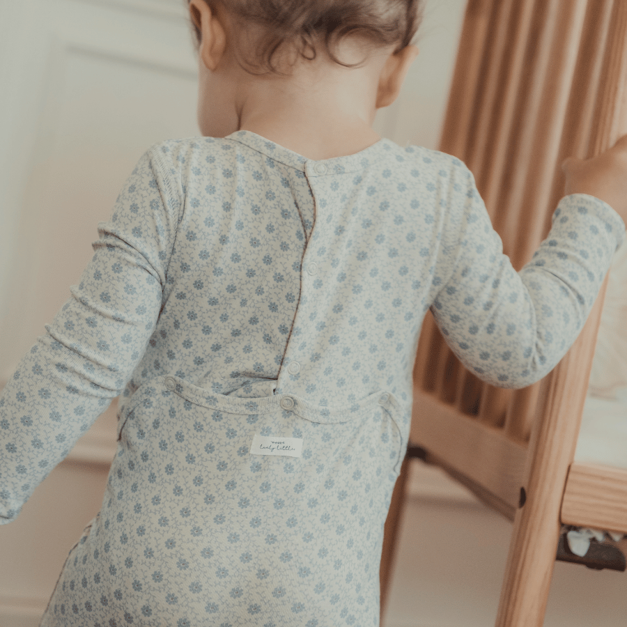 The Printed Romper - Emma Blue
