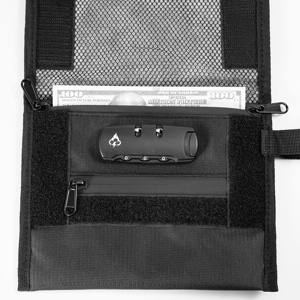 Essential Smell Proof Travel Wallet - Fashionable, Discreet + Hidden Lock (FireBar Labs x PBAL)