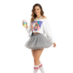 Grey Tutu Skirt for Women, Halloween Costume