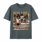 "Mom Vibes" – Vintage 90s Nostalgia Retro Motherhood Graphic Top