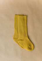 Brown-Knee high socks