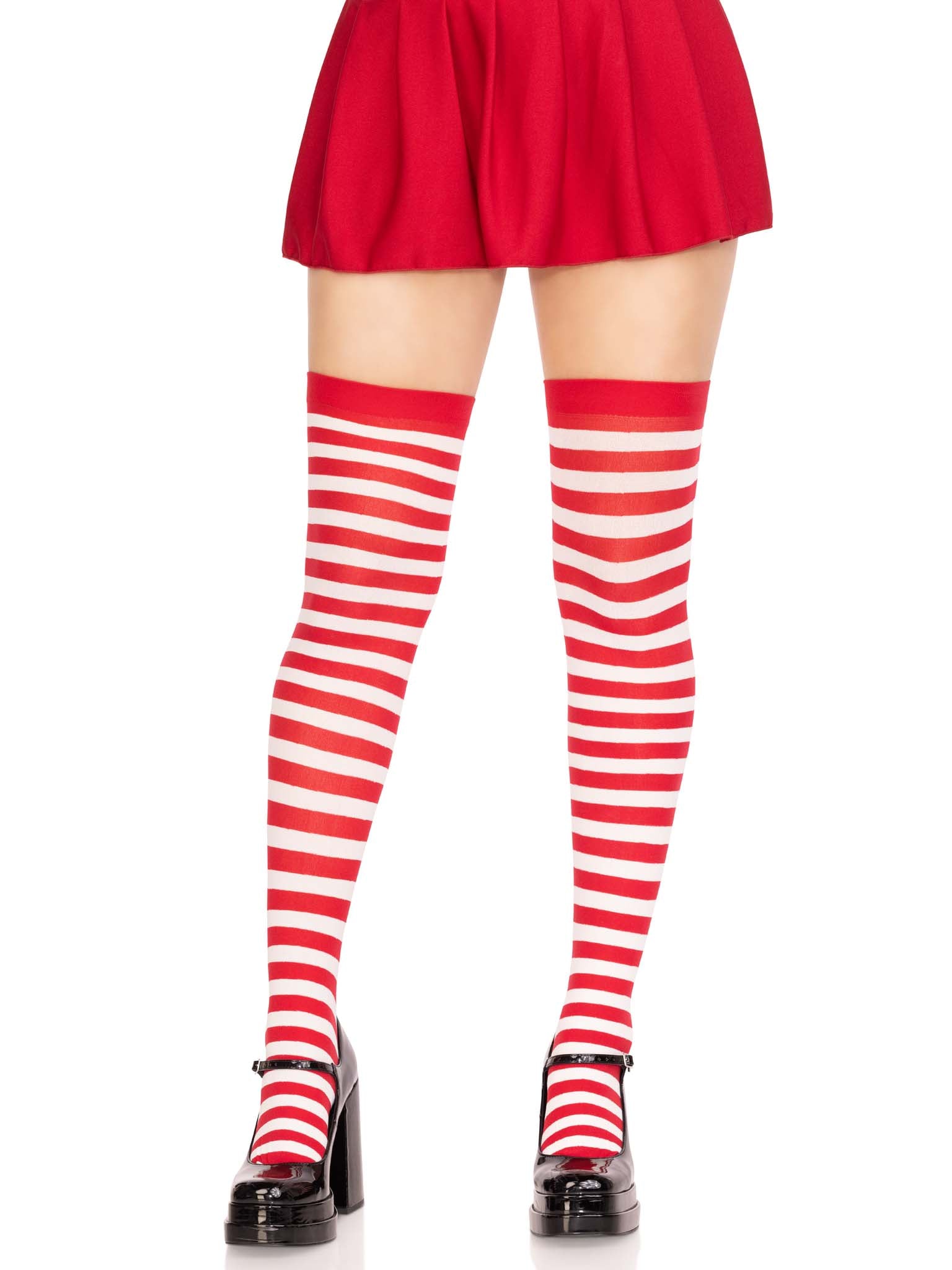 Nylon Stocking W/ Stripe O/S W
