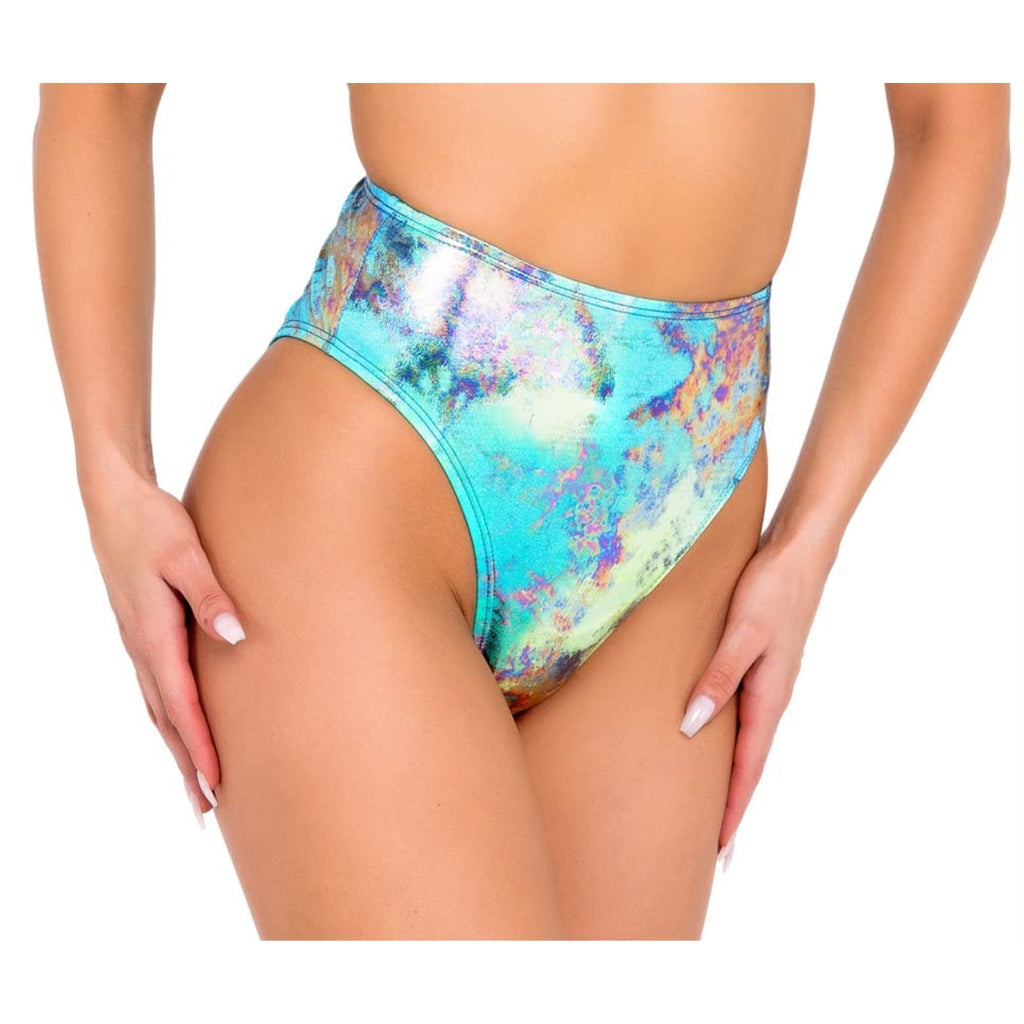 6060 - Tie-Dye Bikini Top - One Size / Blue/Multi