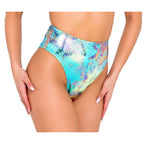 6060 - Tie-Dye Bikini Top - One Size / Blue/Multi