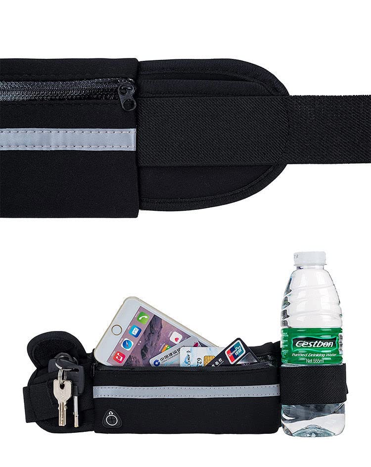 Armear Travel Belt Money Waist Pack - Hidden Waterproof Anti Theft Passport Security Fanny Pouch Wallet for Running Men Women