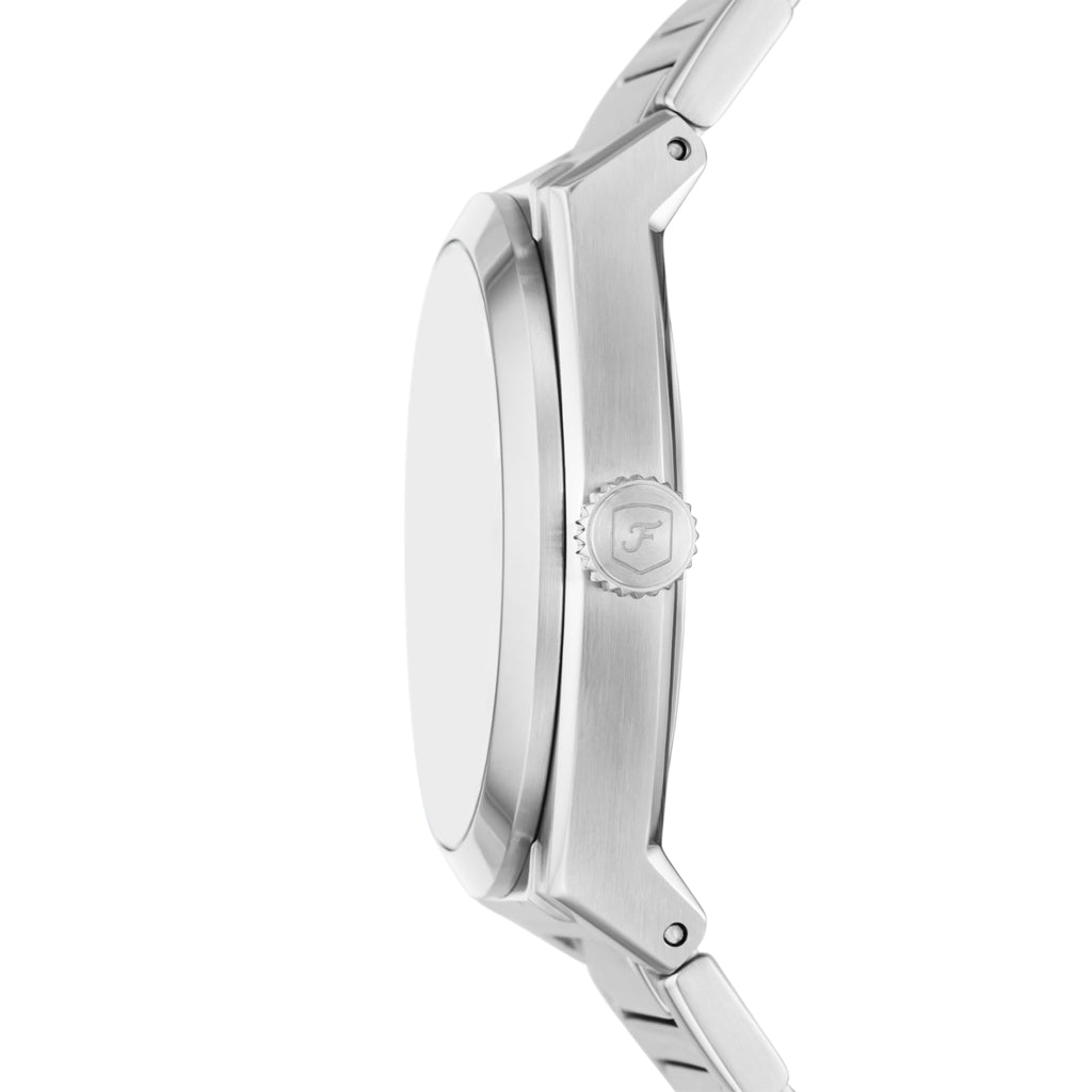 Fossil Men's Everett Quartz Stainless Steel Three-Hand Watch, Color: Silver (Model: FS6056)