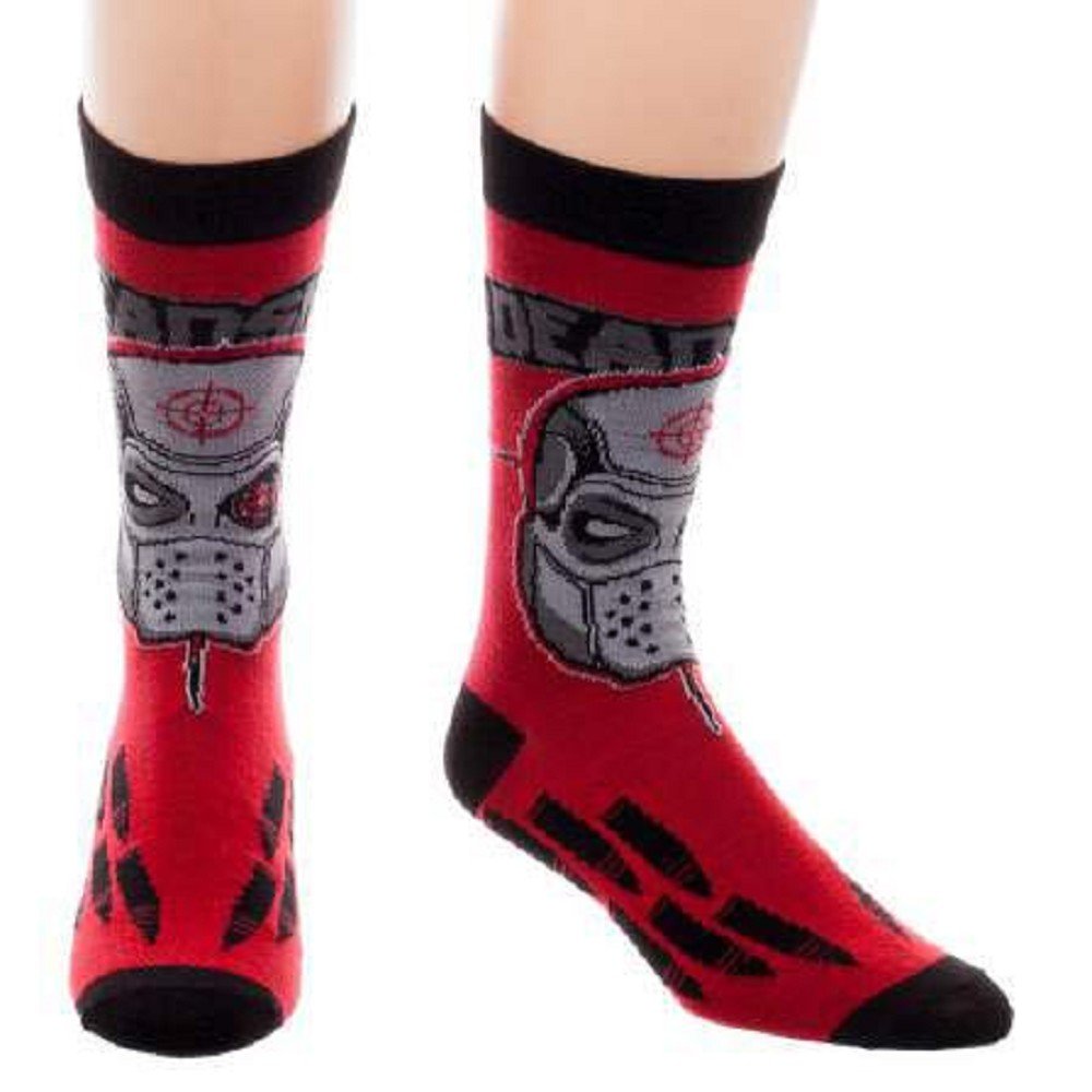 Suicide Squad Deadshot Big Face Crew Socks