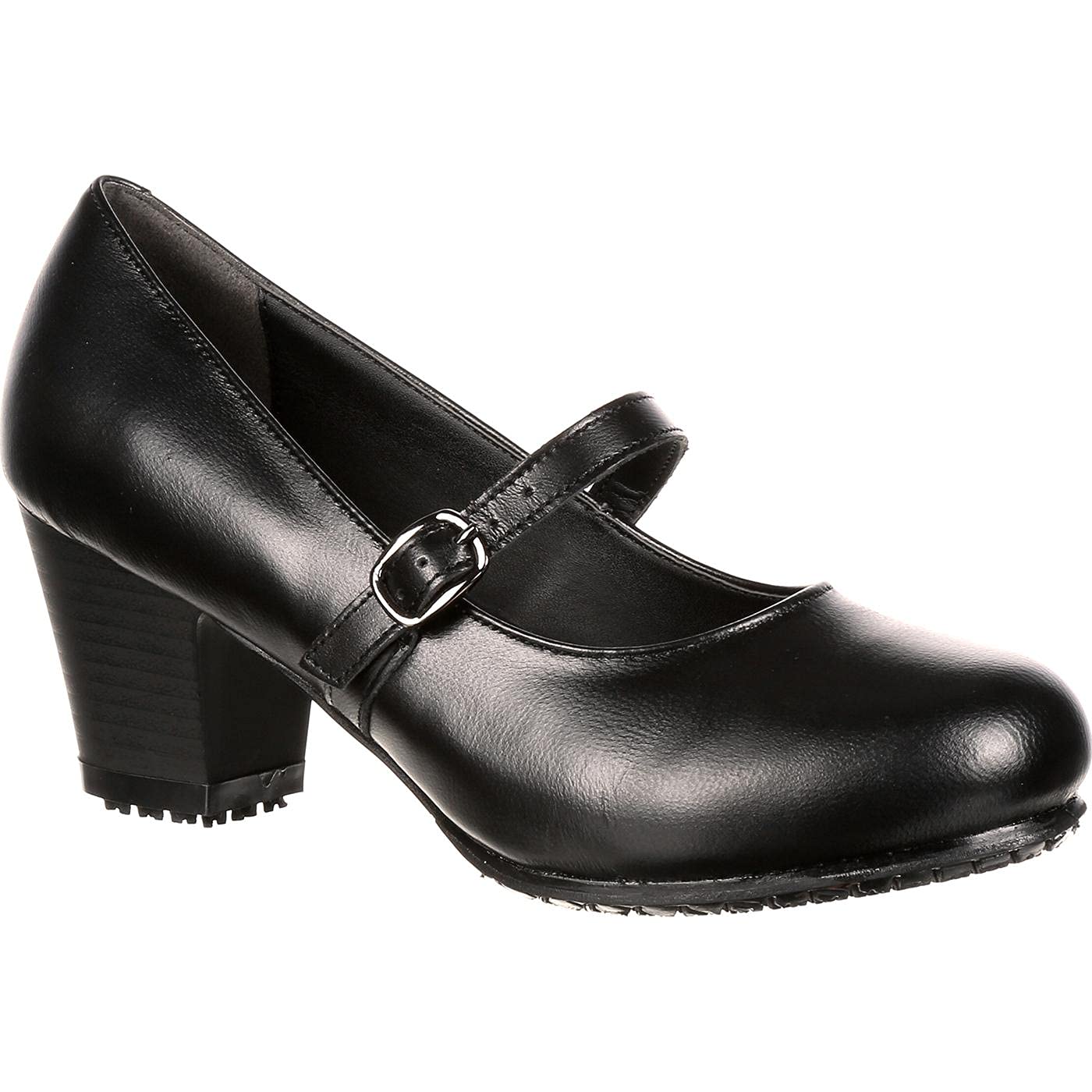 Genuine Grip 8200-7M Womens Slip-Resistant Leather Mary Jane  Black - Size 7
