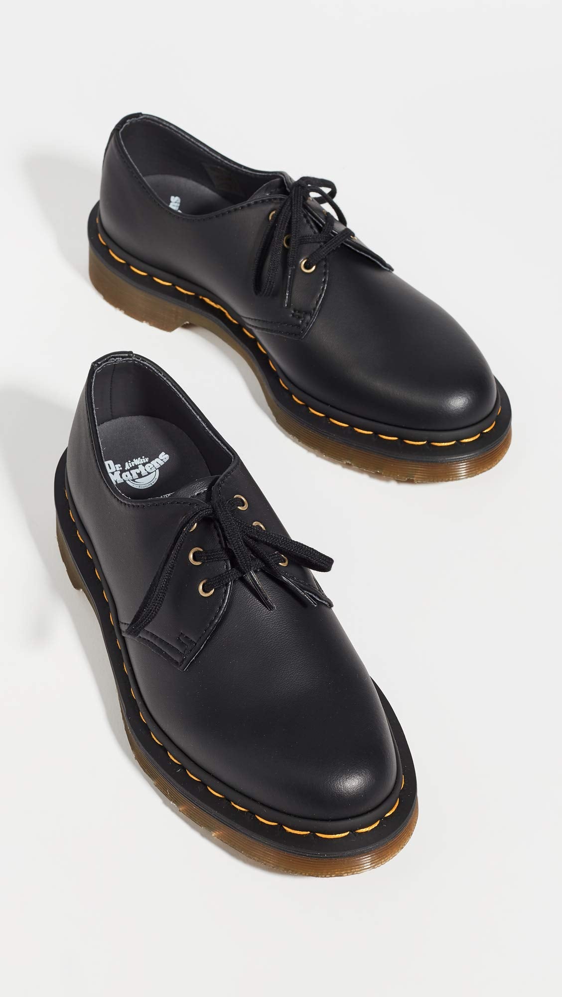 Dr. Martens Unisex Vegan 1461 Oxford Shoe, Black Felix Rub Off, 10 Women/9 Men