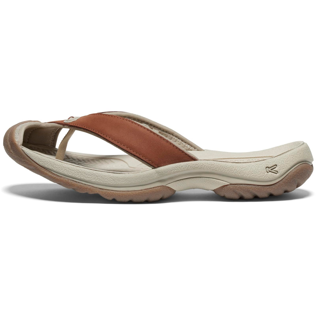 KEEN Women's Waimea H2 Toe Protecting Flip-Flops, Sorrel Horse/Plaza Taupe, 7