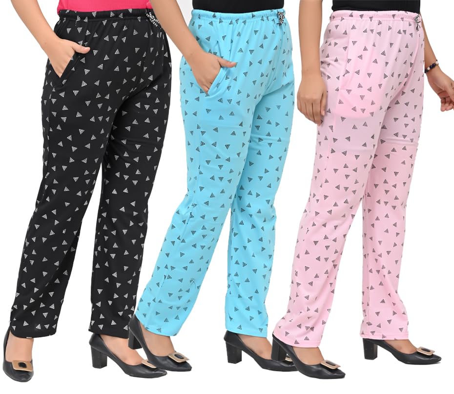 SK Wardrobe Women & Girls Cotton Printed Pyjama | Soft Breathable Fabric | Comfortable Lounge Wear | Day & Night Wear | Relaxed  2