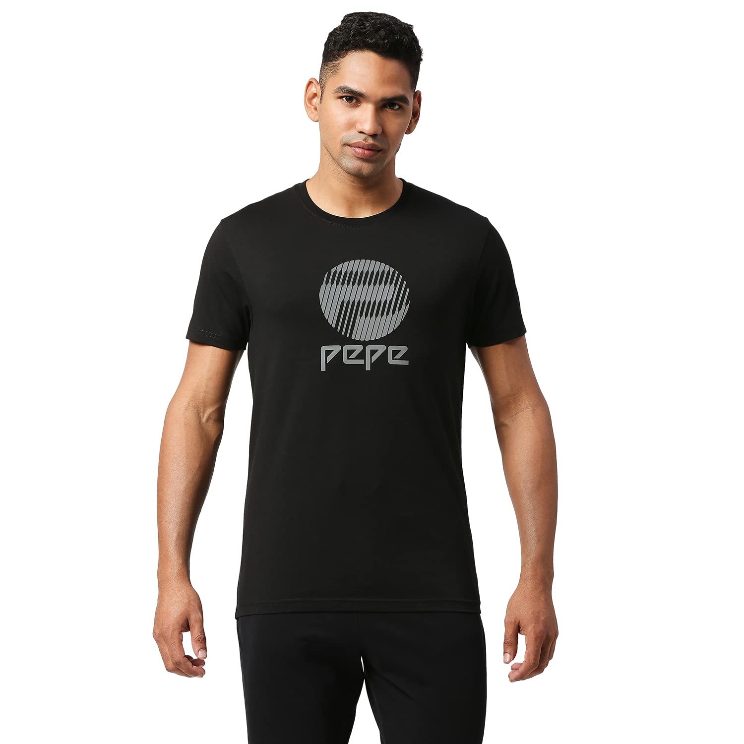 Pepe Jeans MenS Printed Slim Fit T-Shirt (Pm509077999M_Black