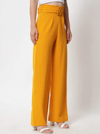 Kotty Pack Of 2 Women Flared Fit Multicolor Viscose Rayon Trousers